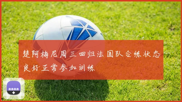 楚阿梅尼周三回归法国队合练状态良好正常参加训练